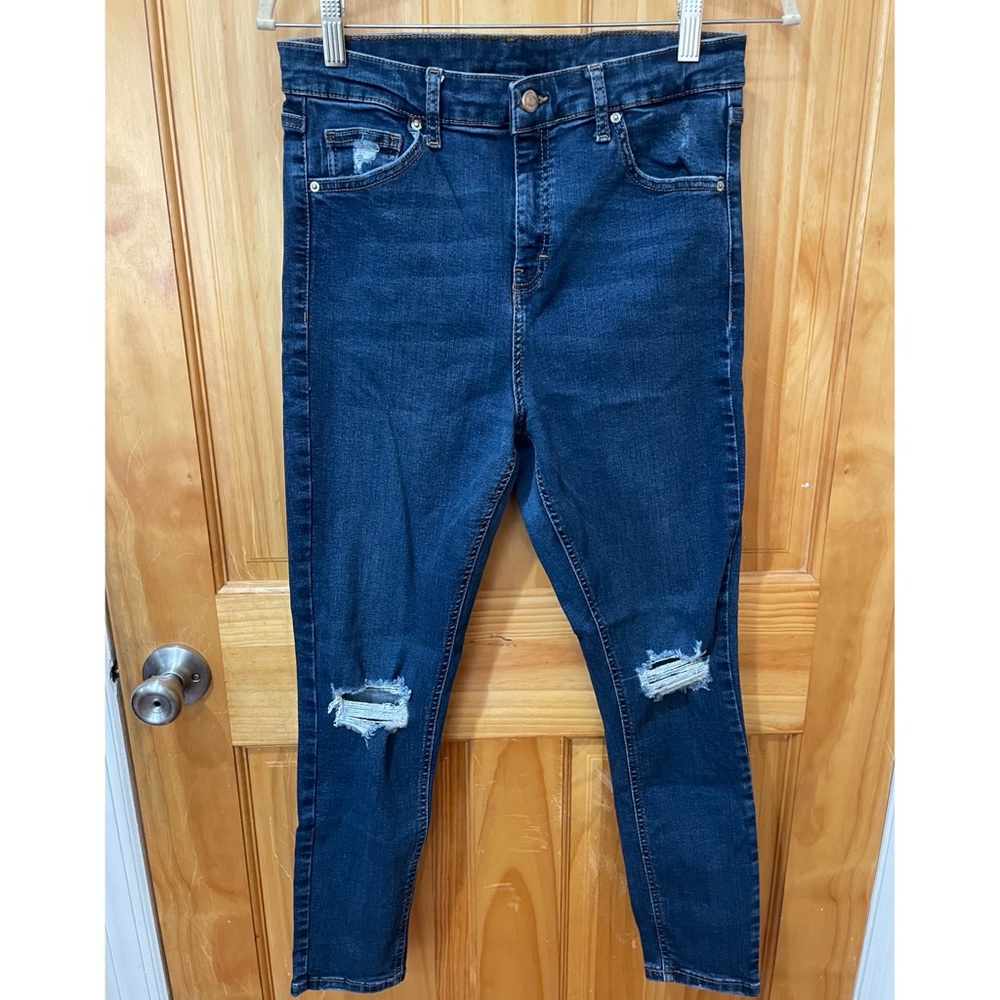 Blue ripped Jamie skinny jeans